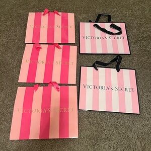 Victoria's Secret Pink‎ and Black Tote Bags